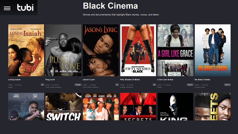 TubiTV: Black Cinema