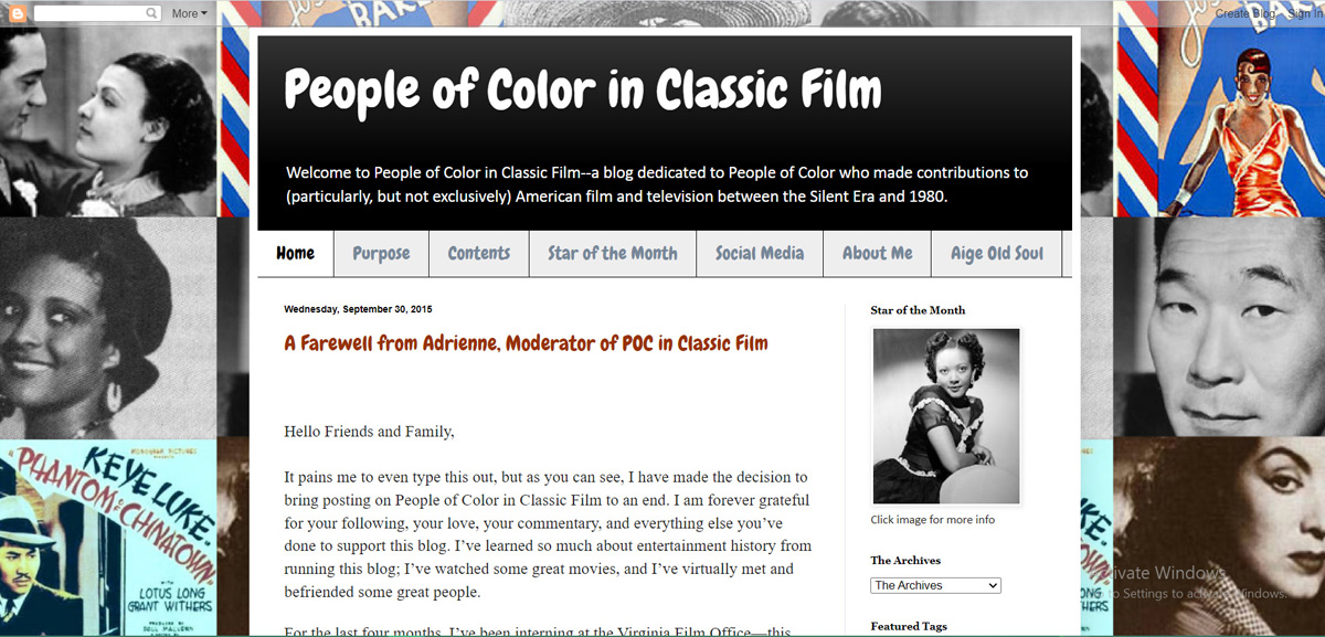 People of Color in Classic Film